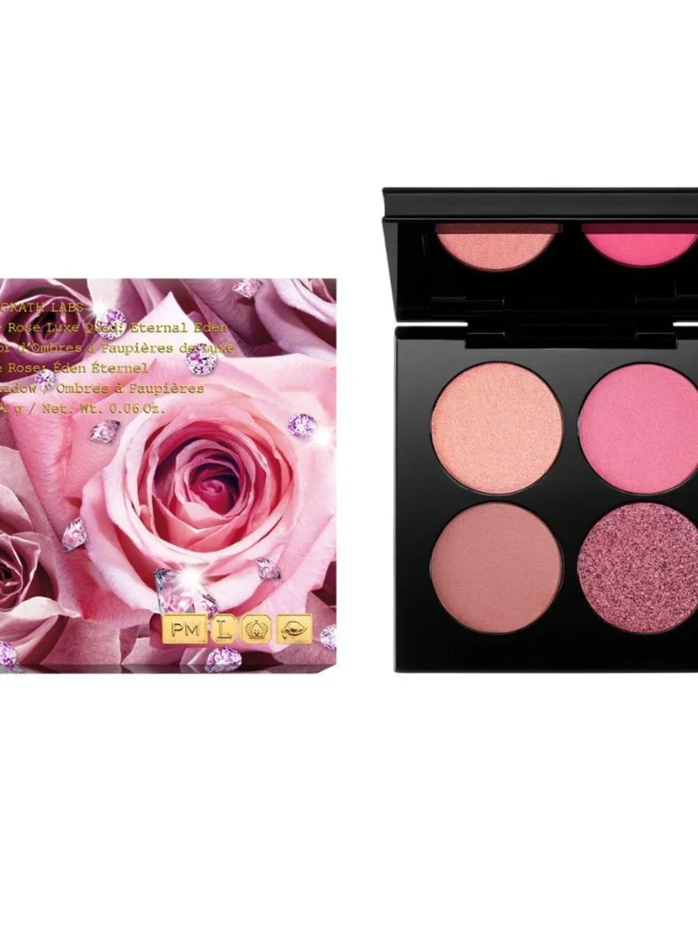 NEW Limited Edition Pat McGrath Divine Rose Luxe Quad : Eternal Eden